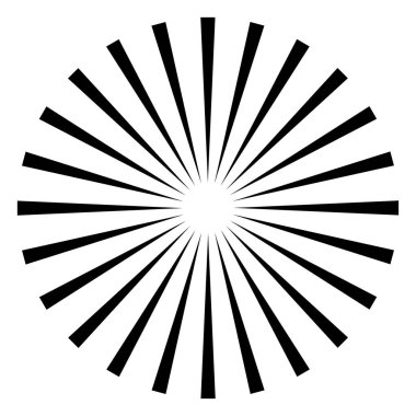 radyal dairesel çizgiler geometrik element