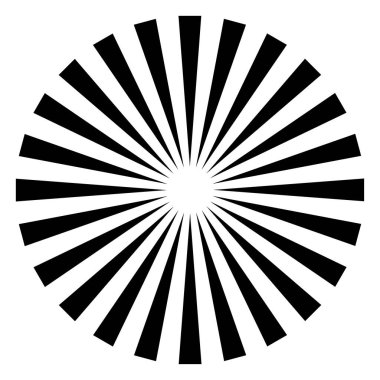 radyal dairesel çizgiler geometrik element