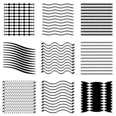 Dalgalı, dalgalı, dalga çizgileri, çizgiler, çizgiler