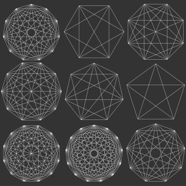 Birbirine kenetlenen, çokgen biçimi, element