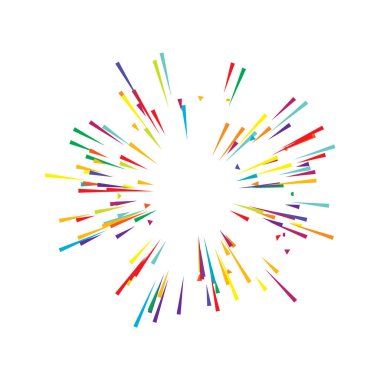 Radyal, yayılan çizgiler, ışınlar. Rastgele çizgiler ayrılıyor