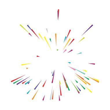 Radyal, yayılan çizgiler, ışınlar. Rastgele çizgiler ayrılıyor