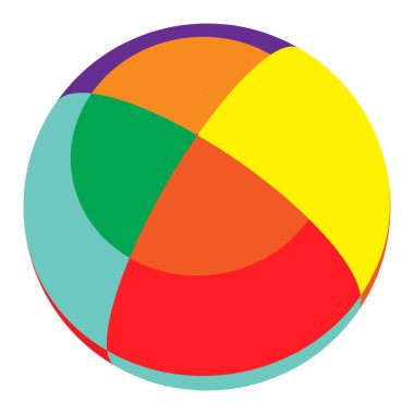 Renkli küre, küre, kareli top, mozaik, fayanslar, kareli ve kareli yüzey