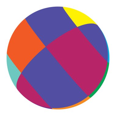 Renkli küre, küre, kareli top, mozaik, fayanslar, kareli ve kareli yüzey