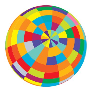 Renkli küre, küre, kareli top, mozaik, fayanslar, kareli ve kareli yüzey