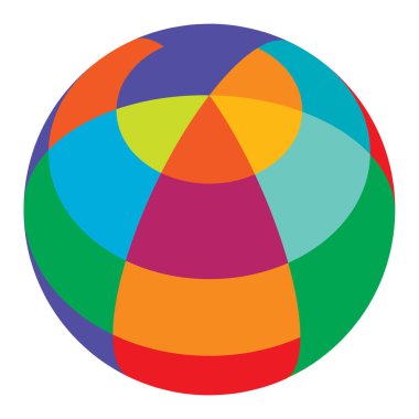 Renkli küre, küre, kareli top, mozaik, fayanslar, kareli ve kareli yüzey