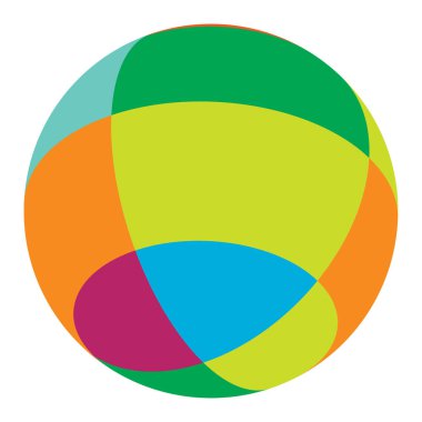 Renkli küre, küre, kareli top, mozaik, fayanslar, kareli ve kareli yüzey