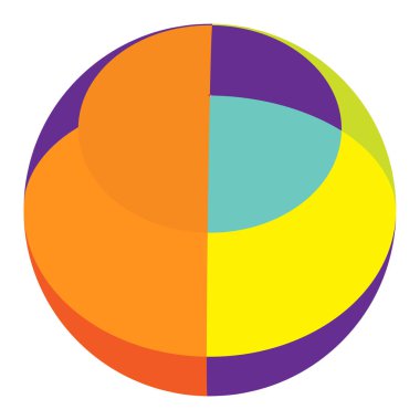 Renkli küre, küre, kareli top, mozaik, fayanslar, kareli ve kareli yüzey