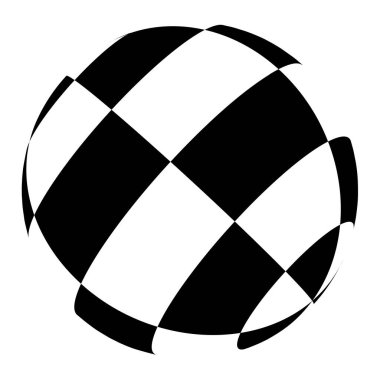 Küre, küre, kareli top, mozaik, fayanslar, kareli ve kareli yüzey