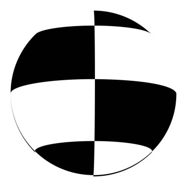 Küre, küre, kareli top, mozaik, fayanslar, kareli ve kareli yüzey