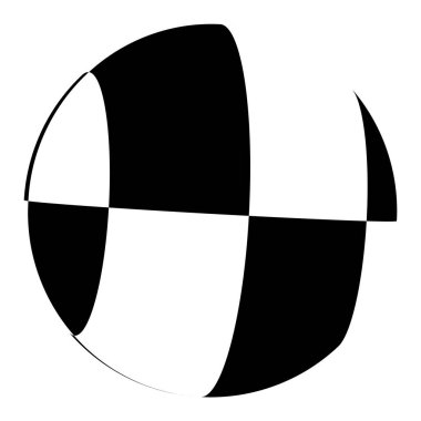 Küre, küre, kareli top, mozaik, fayanslar, kareli ve kareli yüzey