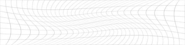 Волнистый Рябь Изогнутый Эффект Искажения Длинный Продолговатый Неправильный Прямоугольный Кадр — стоковый вектор