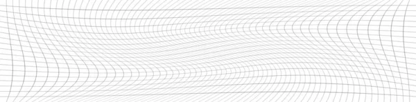 Wavy Ripple Curved Distort Effect Long Oblong Irregular Rectangular Wire — Vector de stock