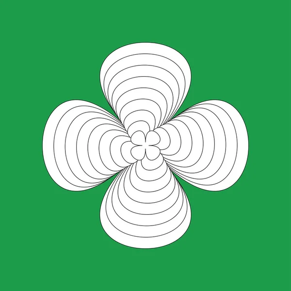 Simbol Ikon Motif Mandala Dasar Sederhana - Stok Vektor