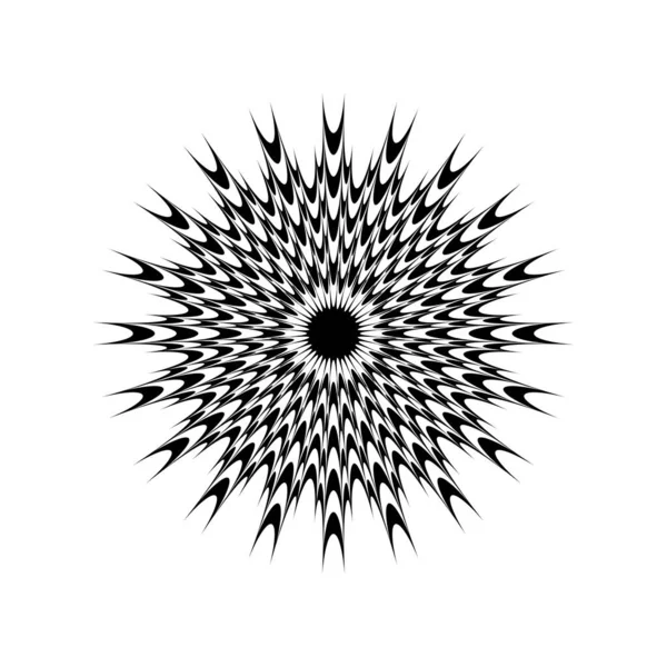 Einfaches Einfaches Symbol Mit Mandala Motiv — Stockvektor