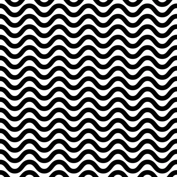 Wavy Waving Wave Repeatable Lines Stripes Streaks Pattern — Vector de stock