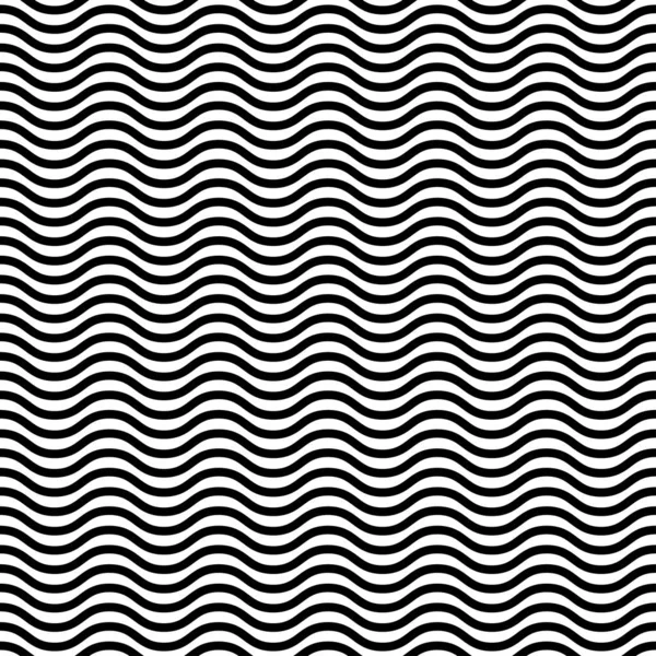 Wavy Waving Wave Repeatable Lines Stripes Streaks Pattern — Stock Vector