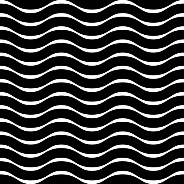 Wavy Waving Wave Repeatable Lines Stripes Streaks Pattern — Stock Vector