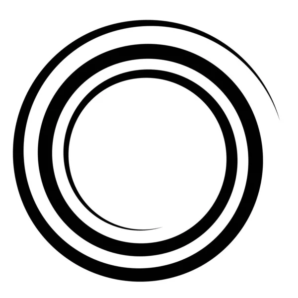 Spiralling Swirl Twirl Whirl Design Element — Stock Vector