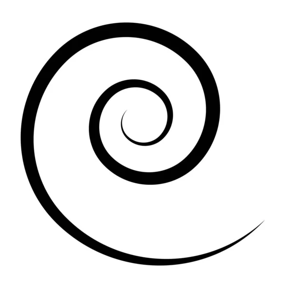 Spiralling Swirl Twirl Whirl Design Element — Vector de stock