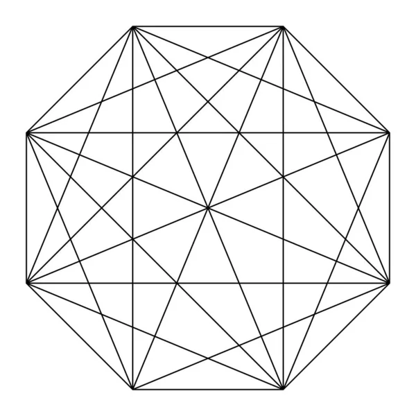 Interlocking Interconnect Polygon Shape Elemenet — Archivo Imágenes Vectoriales