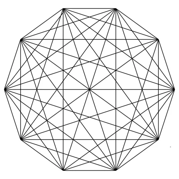 Interlocking Interconnect Polygon Shape Elemenet — Stockvector