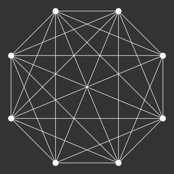 Interlocking Interconnect Polygon Shape Elemenet — Archivo Imágenes Vectoriales