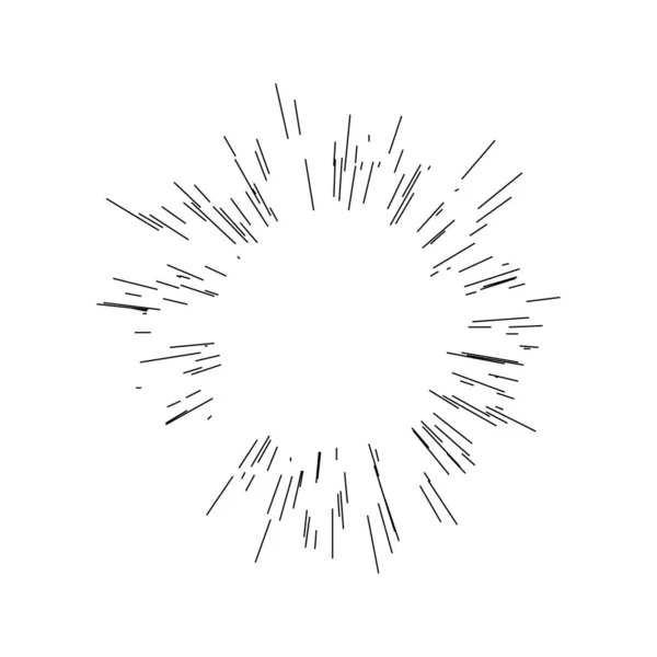 Radial Radiating Lines Beams Rays Random Lines Diverging — Vector de stock