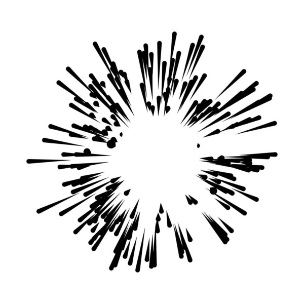 Radial Radiating Lines Beams Rays Random Lines Diverging — Stockvector