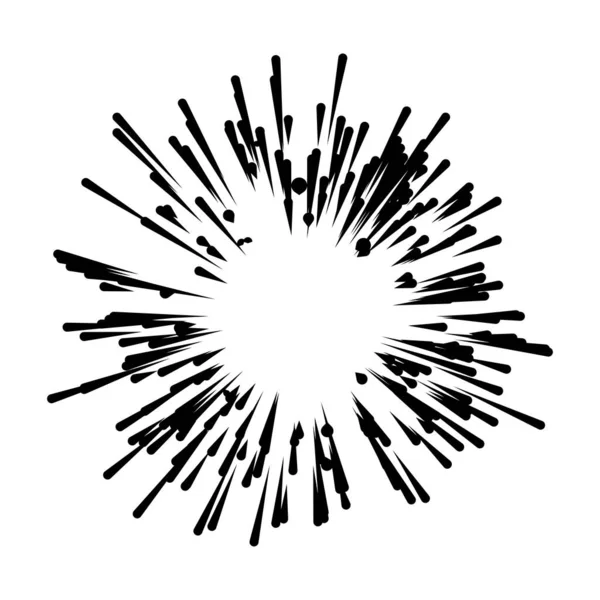 Radial Radiating Lines Beams Rays Random Lines Diverging — Vector de stock