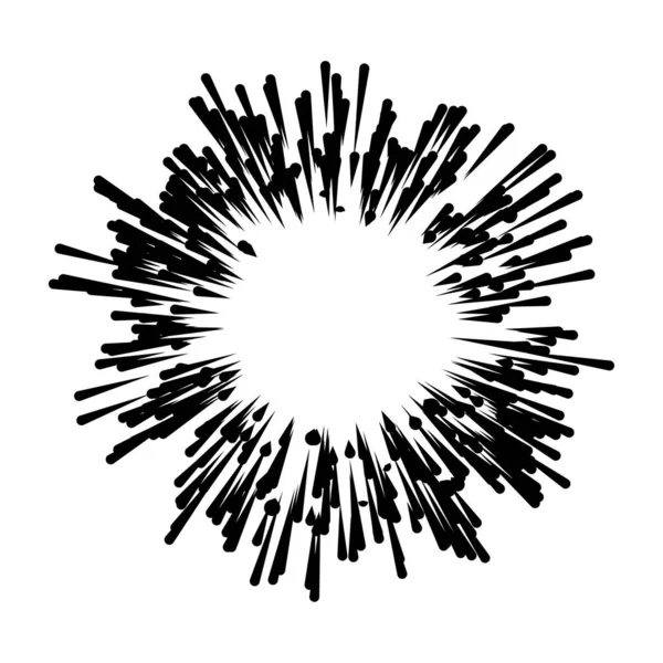 Radial Radiating Lines Beams Rays Random Lines Diverging — Stockvector