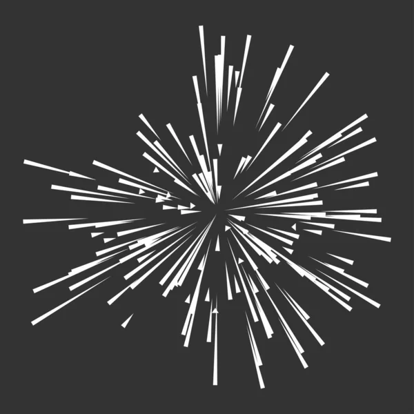 Radial Radiating Lines Beams Rays Random Lines Diverging — Vector de stock