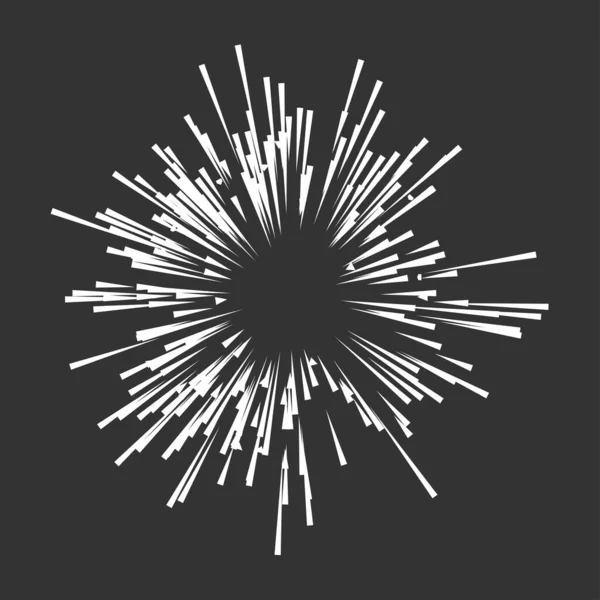 Radial Radiating Lines Beams Rays Random Lines Diverging — Vector de stock