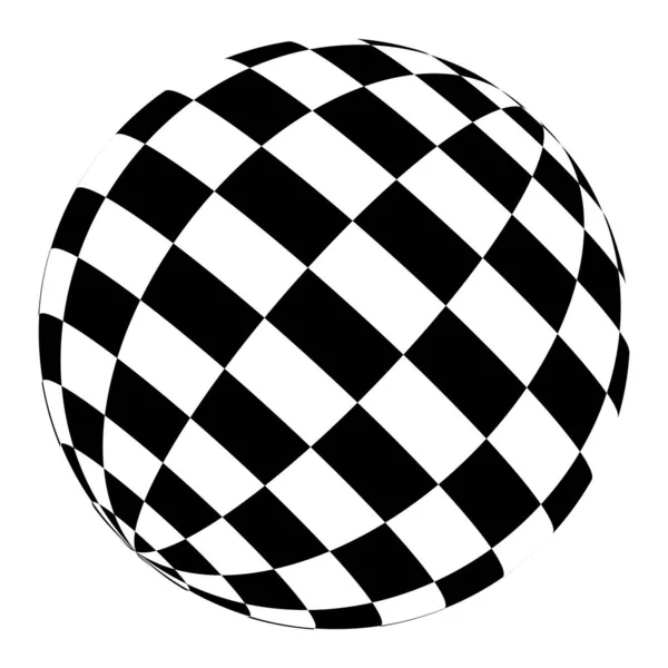 Sphère Orbe Boule Carreaux Mosaïque Carreaux Surface Carreaux Carreaux — Image vectorielle