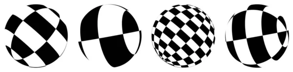Sphère Orbe Boule Carreaux Mosaïque Carreaux Surface Carreaux Carreaux — Image vectorielle