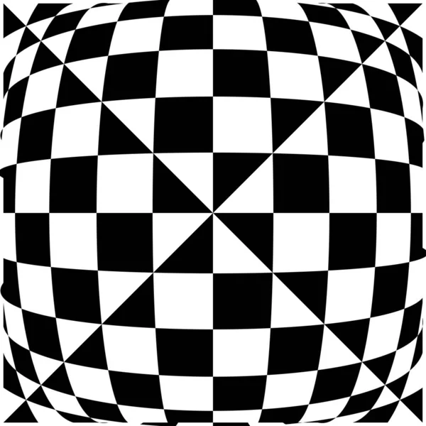 Abstract Checkerboard Chessboard Pattern Black White Squares Texture Checkered Chequered — Stockvector