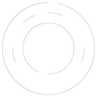 Döndürme, döndürme bölümlü çizgiler dairesel öge