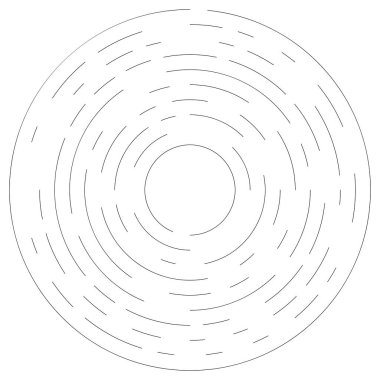 Döndürme, döndürme bölümlü çizgiler dairesel öge