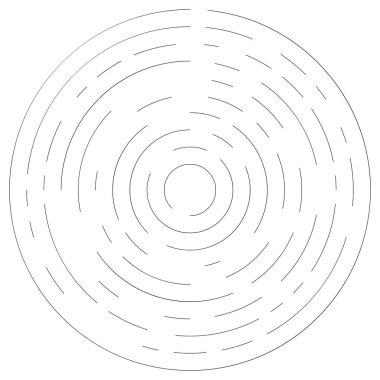 Döndürme, döndürme bölümlü çizgiler dairesel öge