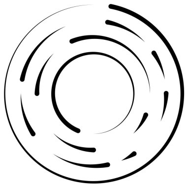 Döndürme, döndürme bölümlü çizgiler dairesel öge