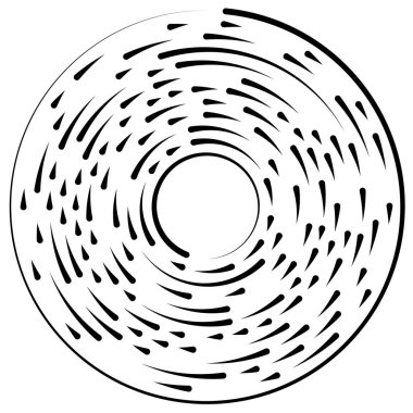 Döndürme, döndürme bölümlü çizgiler dairesel öge