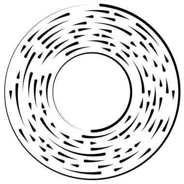 Döndürme, döndürme bölümlü çizgiler dairesel öge