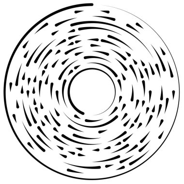 Döndürme, döndürme bölümlü çizgiler dairesel öge