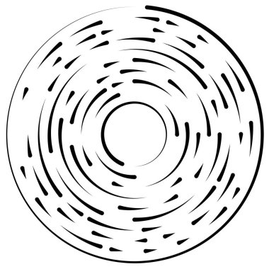 Döndürme, döndürme bölümlü çizgiler dairesel öge