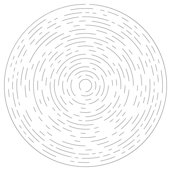 Kreiselndes Rotierendes Segmentiertes Linienelement — Stockvektor