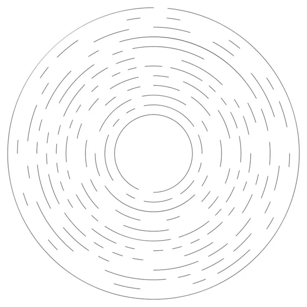 Girasol Líneas Segmentadas Giratorias Elemento Circular — Archivo Imágenes Vectoriales