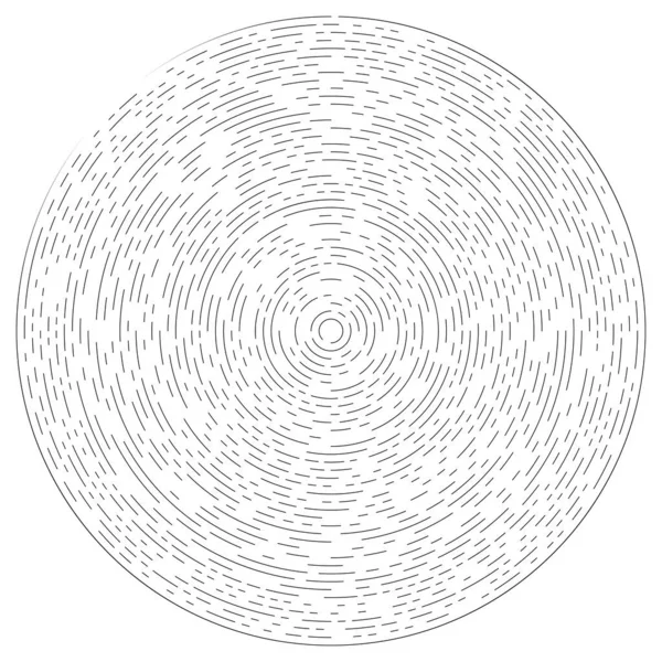 Girasol Líneas Segmentadas Giratorias Elemento Circular — Archivo Imágenes Vectoriales