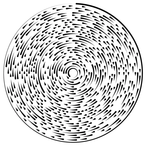 Gyrate Rotující Segmentované Čáry Kruhový Prvek — Stockový vektor