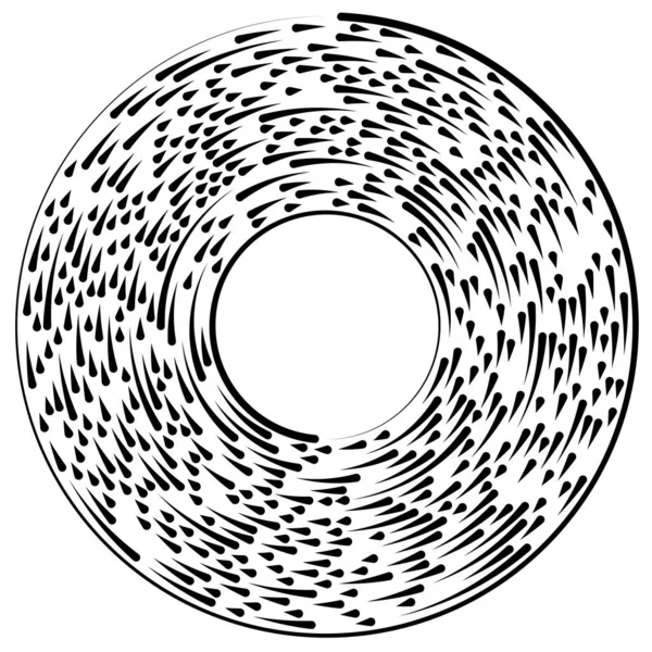 旋转分段线 圆形元件 — 图库矢量图片