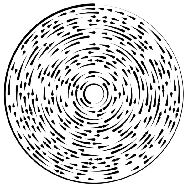 Kreiselndes Rotierendes Segmentiertes Linienelement — Stockvektor